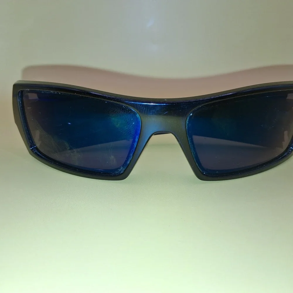 Oakley Gascan OO9014 Blue Sapphire  Lens Black Frame Sunglasses
